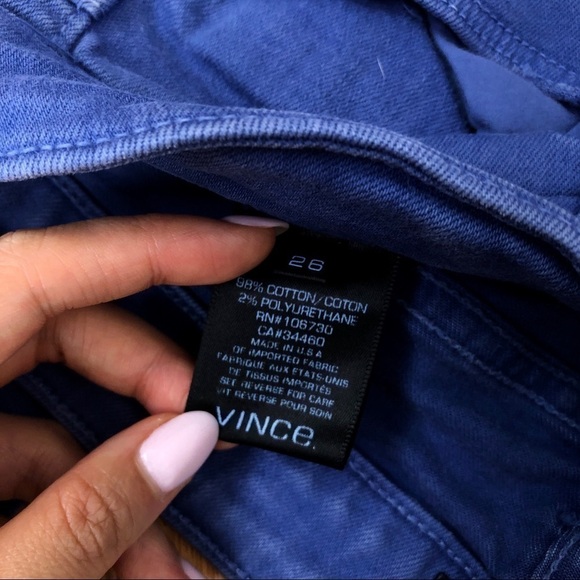 Vince skinny ankle periwinkle blue jeans - Picture 8 of 9